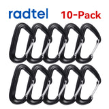 Walkie‑talkie carabiner clip mount