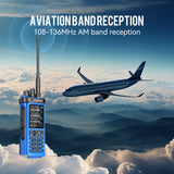 (Pre-order) Radtel RT-950 PRO Blue (27Mhz TX/RX) 10W Walkie Talkie AM/FM/USB/LSB/CW Receive GPS/APRS Wireless Bluetooth Phone Programming NOAA Two Way Radio