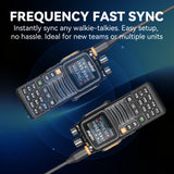Radtel RT-S10 Dual Band 10W Handheld 2 Way Radio with Air Band Receive Automatic Satellite Tracking Build In Bluetooth NOISE REDUCTION
