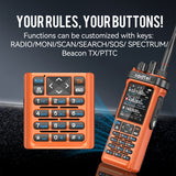 (Pre-order) Radtel RT-950 PRO Orange (27Mhz TX/RX) 10W Walkie Talkie AM/FM/USB/LSB/CW Receive GPS/APRS Wireless Bluetooth Phone Programming NOAA Two Way Radio（副本）