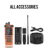 (Pre-order) Radtel RT-950 PRO Orange (27Mhz TX/RX) 10W Walkie Talkie AM/FM/USB/LSB/CW Receive GPS/APRS Wireless Bluetooth Phone Programming NOAA Two Way Radio（副本）