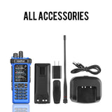(Pre-order) Radtel RT-950 PRO Blue (27Mhz TX/RX) 10W Walkie Talkie AM/FM/USB/LSB/CW Receive GPS/APRS Wireless Bluetooth Phone Programming NOAA Two Way Radio
