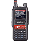 Radtel RT-470 10 Watt Tri-Band Radio 136-174/400-620/1.25M 256CH Air Band Walkie Talkie NOAA FM Radio Receive