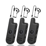 Radtel RT13 Super Mini Walkie Talkie PALM Radio Bing PTT Button UHF 400-470Mhz for Restaurants, hair salons, shopping malls（3 Pack）