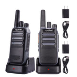 Radtel RT-A1 FRS Analog & Digital Two Way Radio with AI Noise Reduction Dual Noise Cancelling Walkie Talkie Voice Recording & Playback Long-Lasting Battery for Construction Site Bar Airport