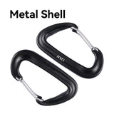 Walkie‑talkie carabiner clip mount