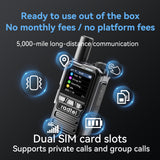 Radtel P8 Rapid POC Radios Unlimited Range, 5000 Miles Above Walkie Talkie Nationwide Handheld PoC for Adults Rechargeable PTT, Long Distance Walkie-talkies with Lights(2 Pack)