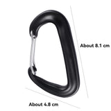 Walkie‑talkie carabiner clip mount