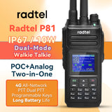 Radtel P81 POC+UHF 400-470Mhz Dual Mode Walkie Talkie