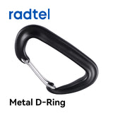 Walkie‑talkie carabiner clip mount