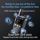 1 Pack Radtel P8 Rapid POC Radios Unlimited Range, 5000 Miles Above Walkie Talkie Nationwide Handheld PoC for Adults Rechargeable PTT, Long Distance Walkie-talkies