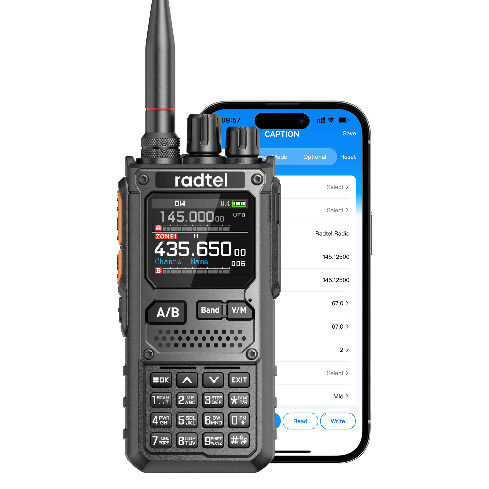 Radtel RT-900 Walkie Talkie Portatile Long Range 8W Multi-Banda, Radio