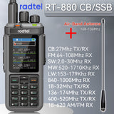 Radtel RT-880 10w Multi Band Ham Radio HF UHF VHF  with AM USB LSB CW CB LW MW SW SSB , 1024 Channels, Cross Band Repeaper