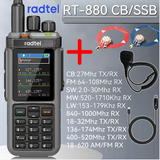 Radtel RT-880 10w Multi Band Ham Radio HF UHF VHF  with AM USB LSB CW CB LW MW SW SSB , 1024 Channels, Cross Band Repeaper