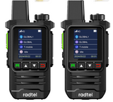 Radtel P6 Rapid Radios Unlimited Range, 5000 Miles Above Walkie Talkie Nationwide Handheld PoC for Adults Rechargeable PTT, Long Distance Walkie-talkies with Lights (2Pcs with SIM)