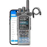 Radtel RT-950 PRO Clear Version (27Mhz TX/RX) 10W Walkie Talkie AM/FM/USB/LSB/CW Receive GPS/APRS Wireless Bluetooth Phone Programming NOAA Two Way Radio