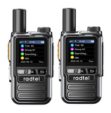 Radtel P8 Rapid POC Radios Unlimited Range, 5000 Miles Above Walkie Talkie Nationwide Handheld PoC for Adults Rechargeable PTT, Long Distance Walkie-talkies 2-pack