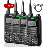 （4-Pack）Radtel RT-4D Digital DMR Radio Walkie Talkie Dual Mode Analog Two Way Radio Dual Time Slot Tier 1+2 Ham Radio 1024 Channels