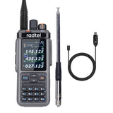 Radtel RT-1000Pro 27-30Mhz TX/RX (AM & FM Mod) + 108-136Mhz TX/RX (AM)+ UHF/VHF(FM), UHF 7W/VHF 8W Two Way Radio, LW/MW/SW RX at AM/FM/USB/LSB with GPS/APRS/Spectrum
