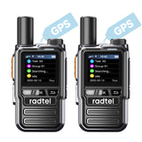 Radtel P8 GPS Rapid POC Radios Unlimited Range, 5000 Miles Above Walkie Talkie Nationwide Handheld PoC for Adults Rechargeable PTT, Long Distance Walkie-talkies 2-pack