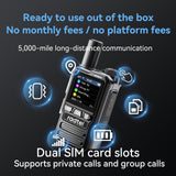 Radtel P8 GPS Rapid POC Radios Unlimited Range, 5000 Miles Above Walkie Talkie Nationwide Handheld PoC for Adults Rechargeable PTT, Long Distance Walkie-talkies 2-pack