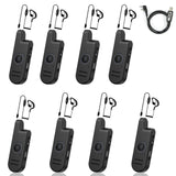 Radtel RT13 Super Mini Walkie Talkie PALM Radio Big PTT Button UHF 400-470Mhz for Restaurants, hair salons, shopping malls（8 Pack)