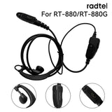 Radtel Original Earpiece Earphone Headset for Radtel RT-880 RT-880G IRADIO UV-98 plus Two Way Radio Walkie Talkie with PTT Mic