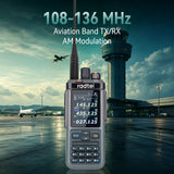 Radtel RT-1000Pro 27-30Mhz TX/RX (AM & FM Mod) + 108-136Mhz TX/RX (AM)+ UHF/VHF(FM), UHF 7W/VHF 8W Two Way Radio, LW/MW/SW RX at AM/FM/USB/LSB with GPS/APRS/Spectrum