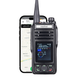 Radtel RN15 5W Long Range GMRS Radio UHF 400-470Mhz Walkie Talkie IP67 Waterproof GPS Bluetooth App Programming Texting Compass 5000 Miles Off-Grid