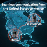 Radtel P8 Rapid POC Radios Unlimited Range, 5000 Miles Above Walkie Talkie Nationwide Handheld PoC for Adults Rechargeable PTT, Long Distance Walkie-talkies with Lights(2 Pack)