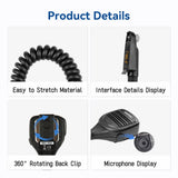 New Radtel MIC-950 Heavy Duty IP54 Rainproff Speaker Mic for RT-950 RT-950 PRO RT-950 PRO MAX