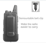 Radtel RT-10 Mini Two Way Radio Rechargeable Portable Walkie Talkie Adult, for Outdoor Camping Hiking Hunting Gift (2 Pack)
