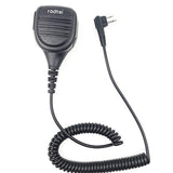 RADTEL 2 Pin Speaker Mic with Kevlar Reinforced Cable for Radtel RT-580G RT-580 IP68 Radios Compatible with Motorola BPR40 CP200 CP110 CP185 CLS1410 GP88 GP300 GP2000, Microphone
