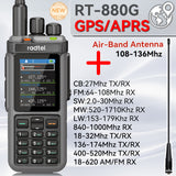 [Pre-Sale, Ship within 30 days] Radtel RT-880G GPS/APRS 10w Multi Band Ham Radio HF UHF VHF  with AM USB LSB CW CB LW MW SW SSB , 1024 Channels, Cross Band Repeater