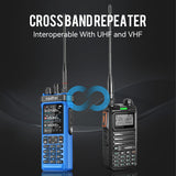(Pre-order) Radtel RT-950 PRO Blue (27Mhz TX/RX) 10W Walkie Talkie AM/FM/USB/LSB/CW Receive GPS/APRS Wireless Bluetooth Phone Programming NOAA Two Way Radio