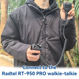 New Radtel MIC-950 Heavy Duty IP54 Rainproff Speaker Mic for RT-950 RT-950 PRO RT-950 PRO MAX