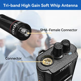 Radtel RHD-771S Tri-Band Antenna  144//220/430Mhz 35cm/13.7inch SMA Female Soft Antenna Compatible with RT-860 RT-860G&nbsp; RT-470X RT-890 RT-880 RT-880G RT-900 RT-860 RT-4D