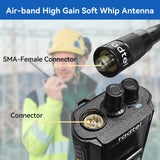 Radtel Air Band Antenna, Aviation Band Flex Whip Antenna 108-136Mhz for Radtel Rt-490 Rt-470X Rt-730 Rt-880 Rt-880g  RT-900 RT-4D RT-860 Quansheng UV K5 (8) K6 Baofeng UV 5RH 21 PRO V2 UV-98