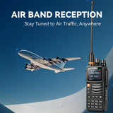 Radtel RT-S10 Dual Band 10W Handheld 2 Way Radio with Air Band Receive Automatic Satellite Tracking Build In Bluetooth NOISE REDUCTION