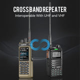 Radtel RT-950 PRO Brown Version (27Mhz TX/RX) 10W Walkie Talkie AM/FM/USB/LSB/CW Receive GPS/APRS Wireless Bluetooth Phone Programming NOAA Two Way Radio