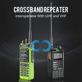 Radtel RT-950 PRO Green (27Mhz TX/RX) 10W Walkie Talkie AM/FM/USB/LSB/CW Receive GPS/APRS Wireless Bluetooth Phone Programming NOAA Two Way Radio