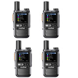 Radtel P8 Rapid POC Radios Unlimited Range, 5000 Miles Above Walkie Talkie Nationwide Handheld PoC for Adults Rechargeable PTT, Long Distance Walkie-talkies with Lights (4 Pack)