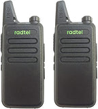 Radtel RT-10 Mini Two Way Radio Rechargeable Portable Walkie Talkie Adult, for Outdoor Camping Hiking Hunting Gift (2 Pack)