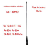 Radtel SMA-Female Antenna Aviation/Tactical/Tri-band Compatible with Baofeng Kenwood Radtel RT-490 RT-890 RT-590 RT-470 RT-470X and More