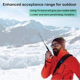 Radtel Tri-Band Flex Antenna RHD-771S 144//220/430Mhz 35cm/13.7inch SMA Female Foldable Soft Antenna Compatible with Baofeng/Kenwood/Radtel RT-490 RT-470X RT-890 RT-495 RT-630 RT-900 RT-860 RT-4D Radios