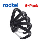 Walkie‑talkie carabiner clip mount