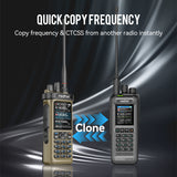 Radtel RT-950 PRO Brown Version (27Mhz TX/RX) 10W Walkie Talkie AM/FM/USB/LSB/CW Receive GPS/APRS Wireless Bluetooth Phone Programming NOAA Two Way Radio