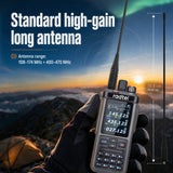 Radtel RT-1000Pro 27-30Mhz TX/RX (AM & FM Mod) + 108-136Mhz TX/RX (AM)+ UHF/VHF(FM), UHF 7W/VHF 8W Two Way Radio, LW/MW/SW RX at AM/FM/USB/LSB with GPS/APRS/Spectrum