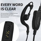 Radtel Original Earpiece Earphone Headset for Radtel RT-880 RT-880G IRADIO UV-98 plus Two Way Radio Walkie Talkie with PTT Mic