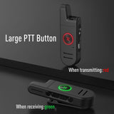 Radtel RT13 Super Mini Walkie Talkie PALM Radio Bing PTT Button UHF 400-470Mhz for Restaurants, hair salons, shopping malls（3 Pack）